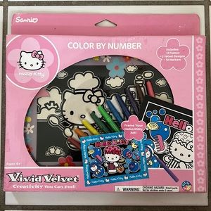 Sanrio Hello Kitty Vivid Velvet Color by Number